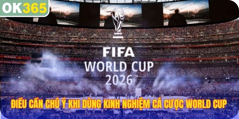 Điều cần chú ý khi dùng kinh nghiệm cá cược World Cup từ cao thủ